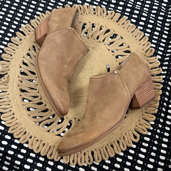 Franco Sarto Shoes - Franco Sarto Ricki ankle boot bootie tan suede